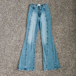Bareback flare jeans